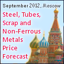 Steel and tubes production cost forecast. Scrap and metallurgical raw materials prices forecast conference